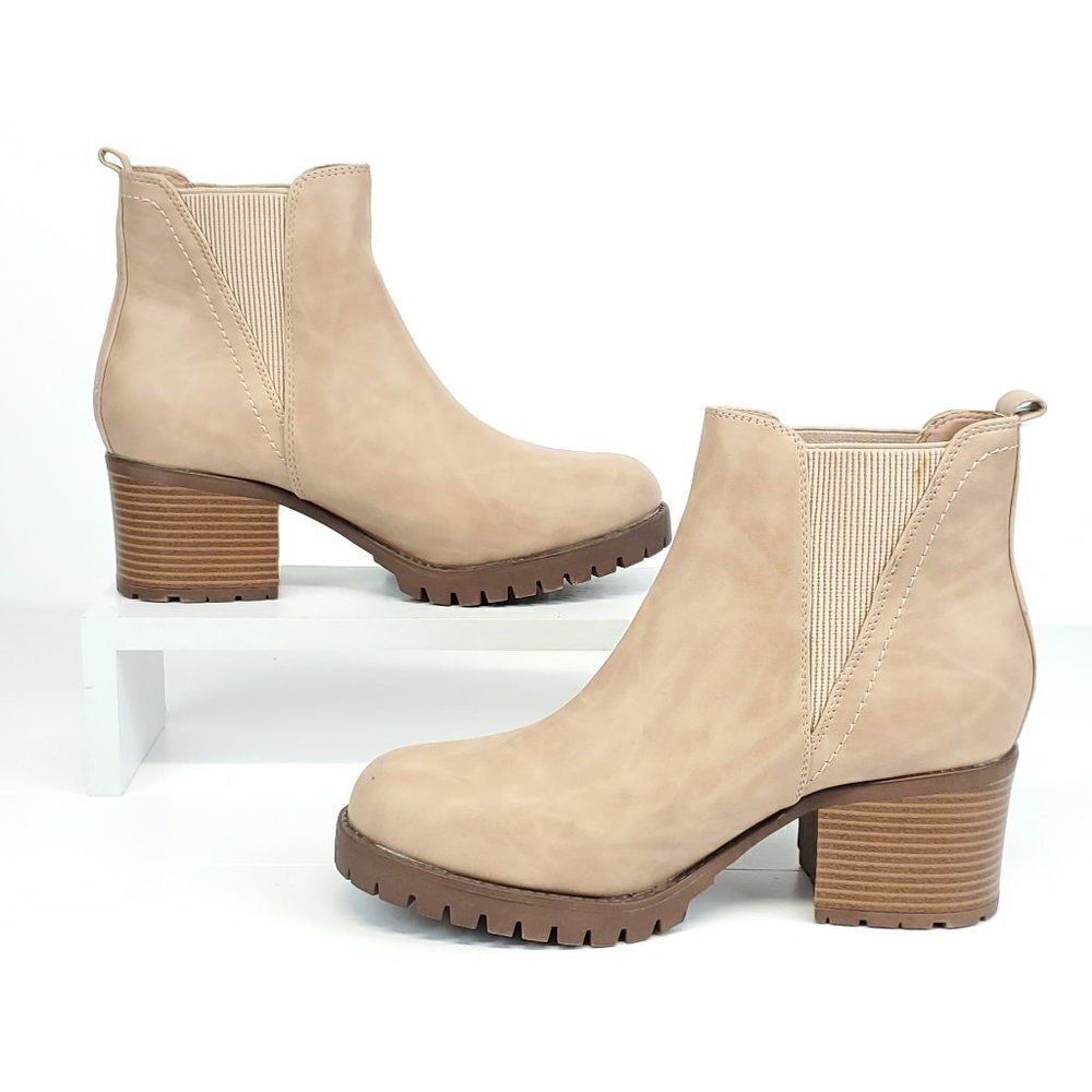 MIA Lylith Chelsea Lug Ankle Boot Size 10 - Picture 8 of 12